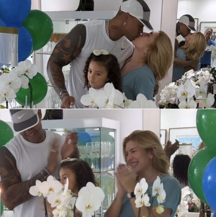 Aniversariante do dia, Léo Santana ganha surpresa de Lore Improta; veja