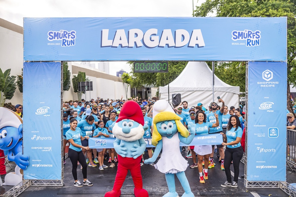 Corrida dos Smurfs chega a Salvador com provas para adultos, crianças e pets