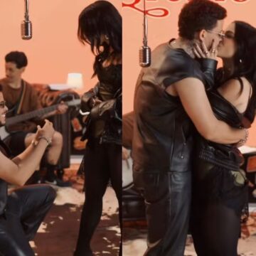 Felipe Amorim pede cantora em casamento: ‘Ela disse sim’