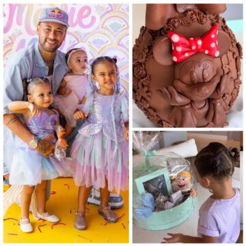 Páscoa dos filhos de Neymar tem ovos artesanais e cestas temáticas; veja fotos