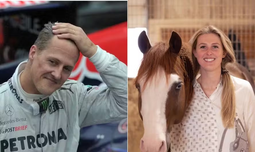 Filha de Michael Schumacher, campeã mundial equestre abre o coração sobre estado do pai