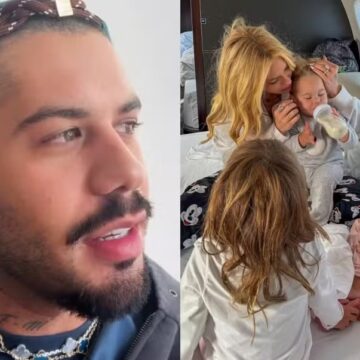 Após tensão com viagens, Zé Felipe comemora volta dos filhos com Virginia ao Brasil