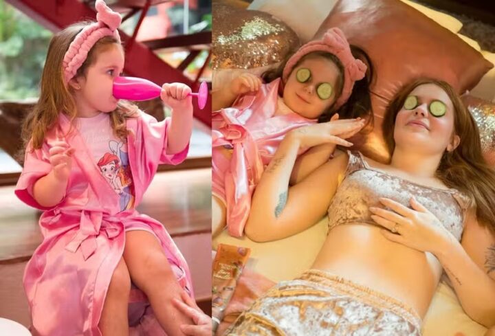 Viih Tube mostra momento de beleza com a filha Lua: ‘A régua dela vai ser bem alta’