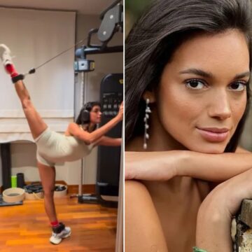 Alane Dias impressiona web com flexibilidade em treino ao estilo balé; veja vídeo