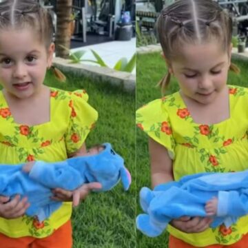 Virginia Fonseca reage ao conhecer a ‘neta’, Maria Eduarda: ‘Socorro’