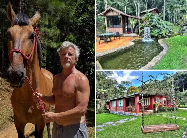Solteiro, Marcello Novaes mostra sítio onde vive isolado