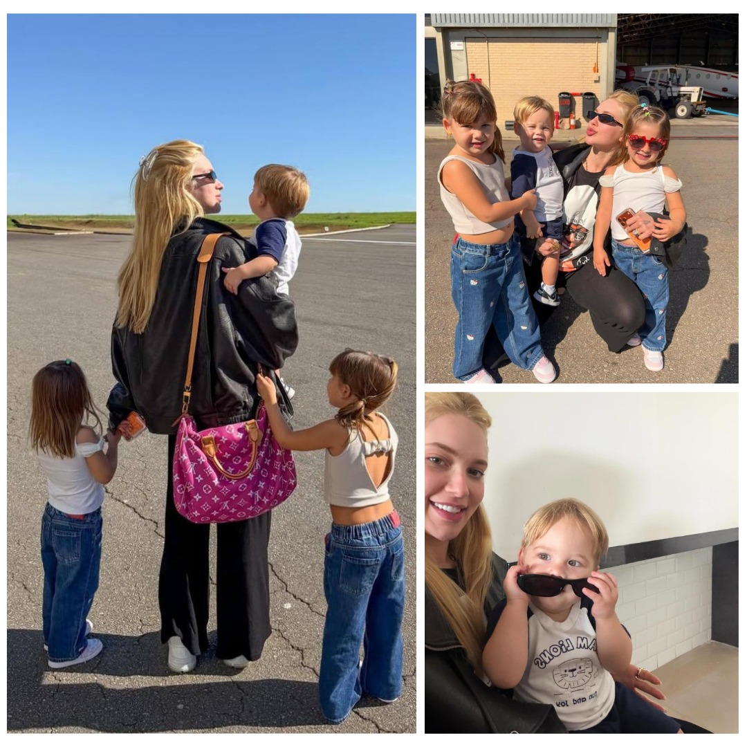 Virginia volta ao Brasil e reencontra os filhos após passar dias com Vini Jr