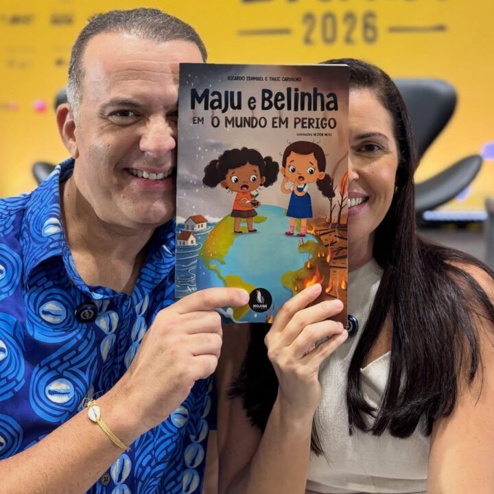 Ricardo Ishmael e Thaic Carvalho lançam livro infantil juntos e celebram amizade