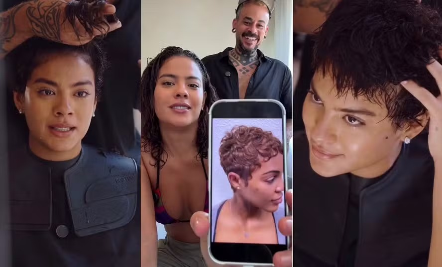 Bella Campos chora ao fazer mudança drástica no visual: ‘Precisa de coragem’