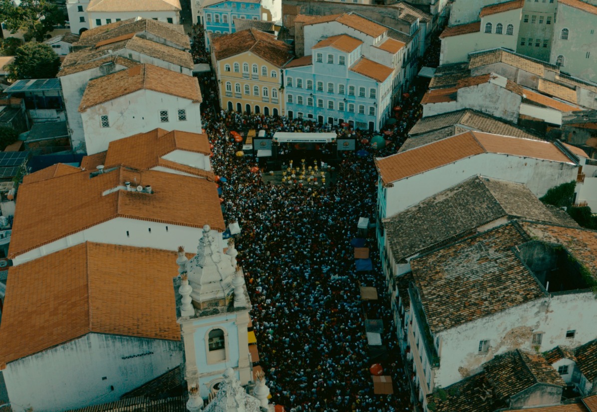 Olodum lota Pelourinho com show especial para celebrar 47 anos