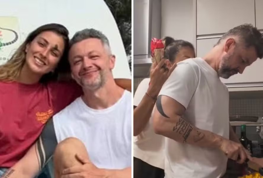 Ex de Sandy, Lucas Lima reaparece em vídeo raro com a namorada: ‘Comédia romântica’