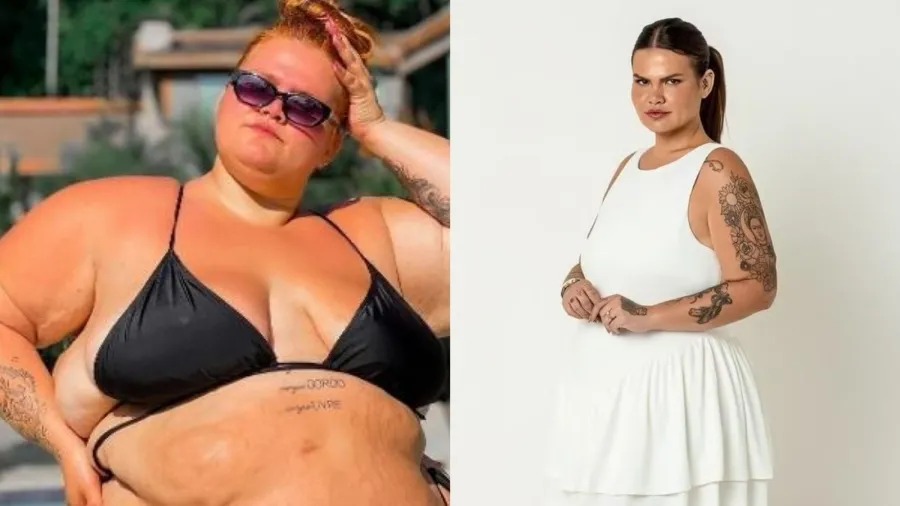 Um ano após bariátrica, Thais Carla revela que perdeu 100kg: ‘Meu valor nunca esteve no tamanho do meu corpo’