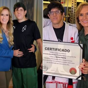 Helô Pinheiro faz homenagem no aniversário do filho PCD: ‘Anjo da guarda’