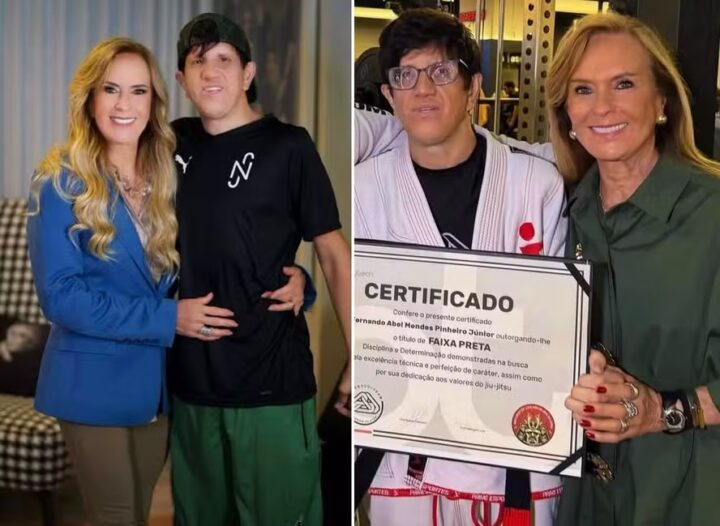 Helô Pinheiro faz homenagem no aniversário do filho PCD: ‘Anjo da guarda’