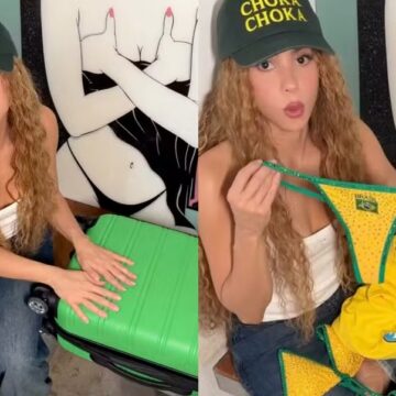 De fio-dental a chinelo, Shakira mostra mala de viagem ao Brasil antes de show em Copacabana