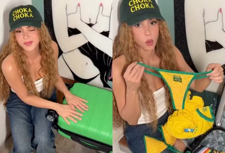 De fio-dental a chinelo, Shakira mostra mala de viagem ao Brasil antes de show em Copacabana