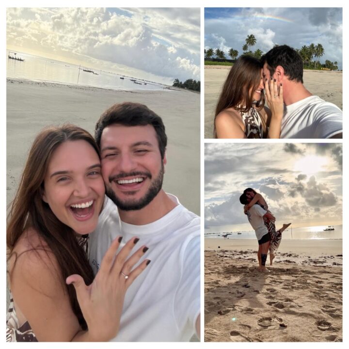 Juliana Paiva anuncia noivado com empresário em cenário paradisíaco; veja o momento