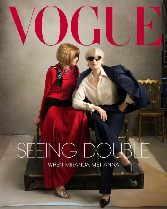 Anna Wintour e Meryl Streep estrelam capa de maio da Vogue americana