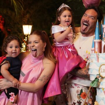 Viih Tube e Eliezer fazem festão para comemorar 3 anos da filha Lua; veja fotos