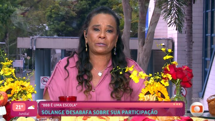 Solange Couto chora ao vivo e pede perdão por falas no BBB 26: ‘Foram terríveis’
