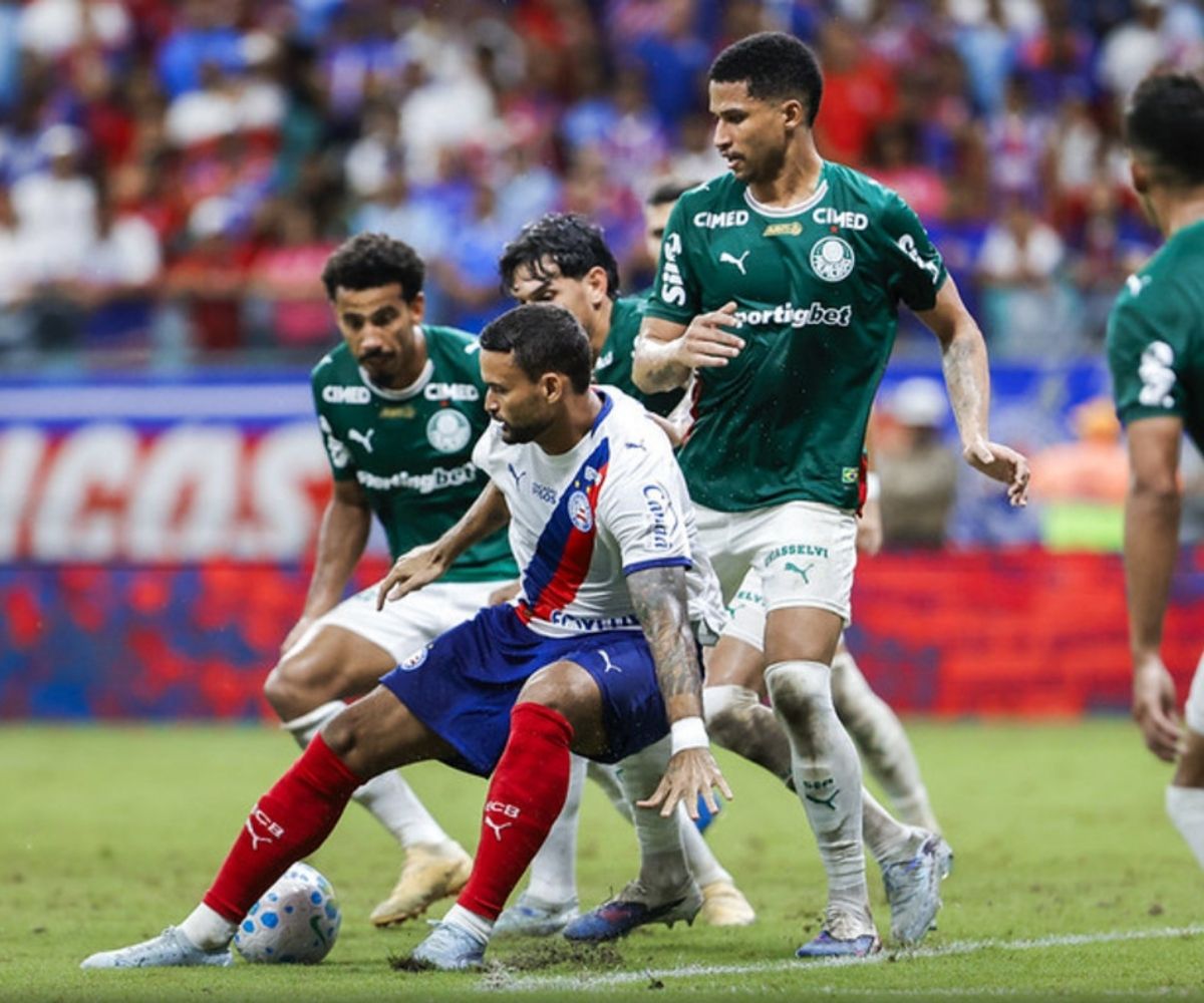 Bahia perde do Palmeiras com gol contra no fim e vê invencibilidade cair na Fonte Nova; veja gols e lances