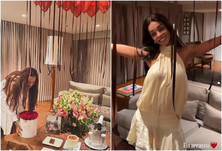 Ludmilla faz aniversário e ganha surpresa romântica de Brunna Gonçalves
