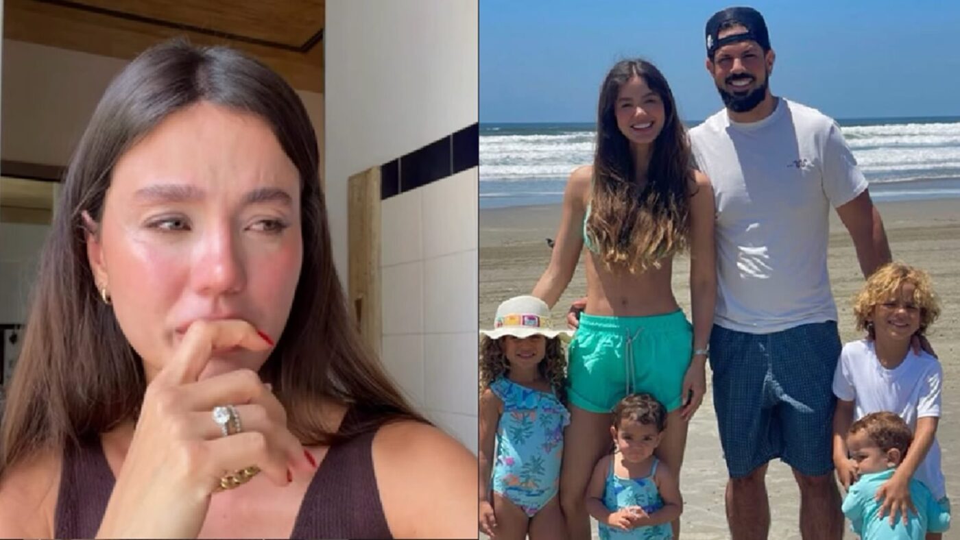 Esposa de Sorocaba se emociona ao relatar susto com filho caçula: ‘Foi um livramento’