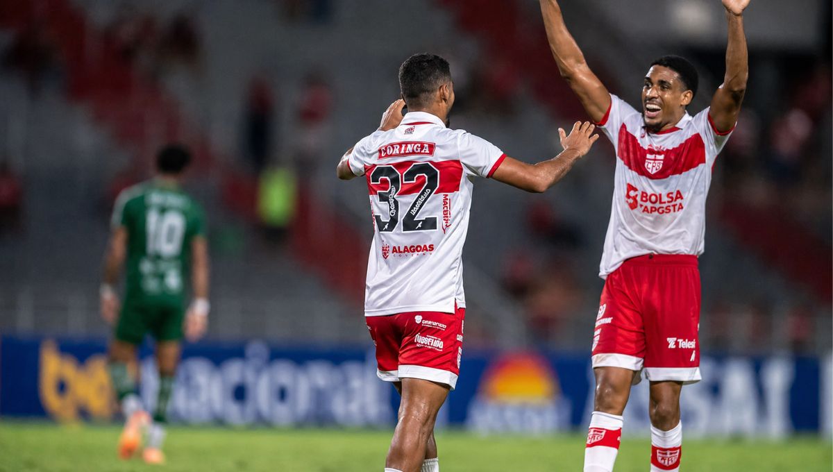 CRB ganha do Sousa por 3 a 0, mas se despede da Copa do Nordeste