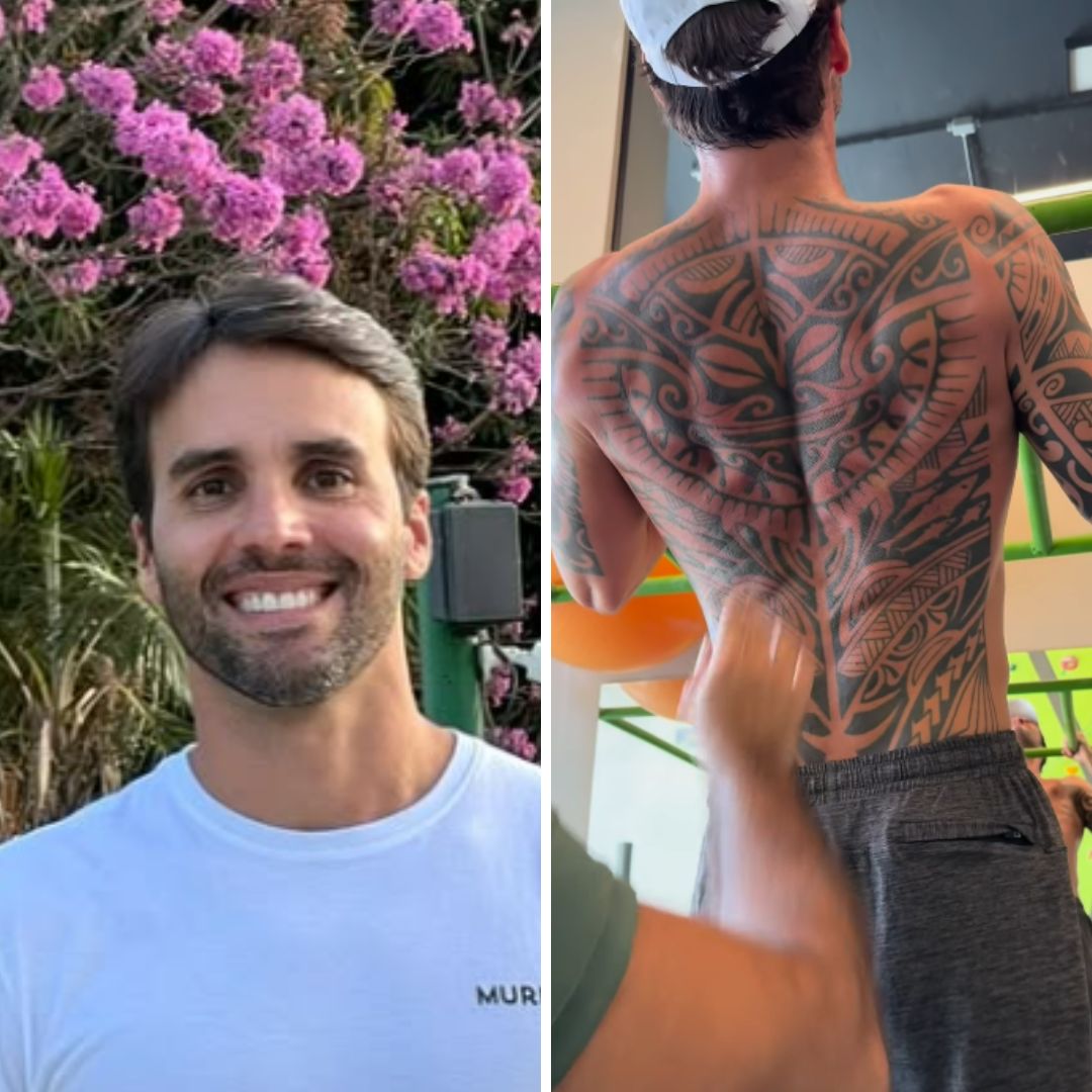 Sem camisa, Daniel Cady ostenta corpo musculoso e ganha elogios: ‘Que homem gato’