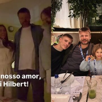 Rodrigo Hilbert faz aniversário e ganha surpresa de Fernanda Lima e filhos: ‘Véio amado’