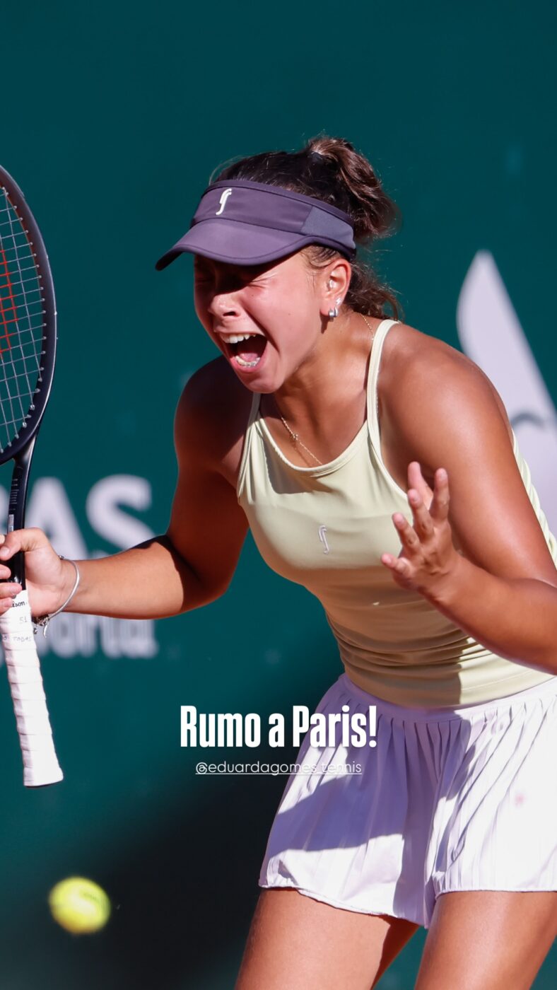 Aos 13 anos, Eduarda Gomes é campeã do Roland Garros Júnior