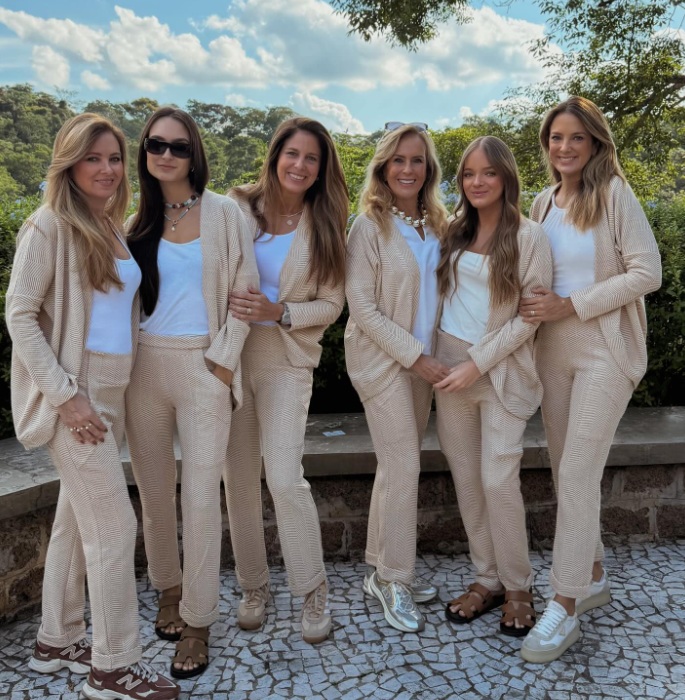 Rafa Justus e Ticiane Pinheiro combinam looks para o domingo de Páscoa