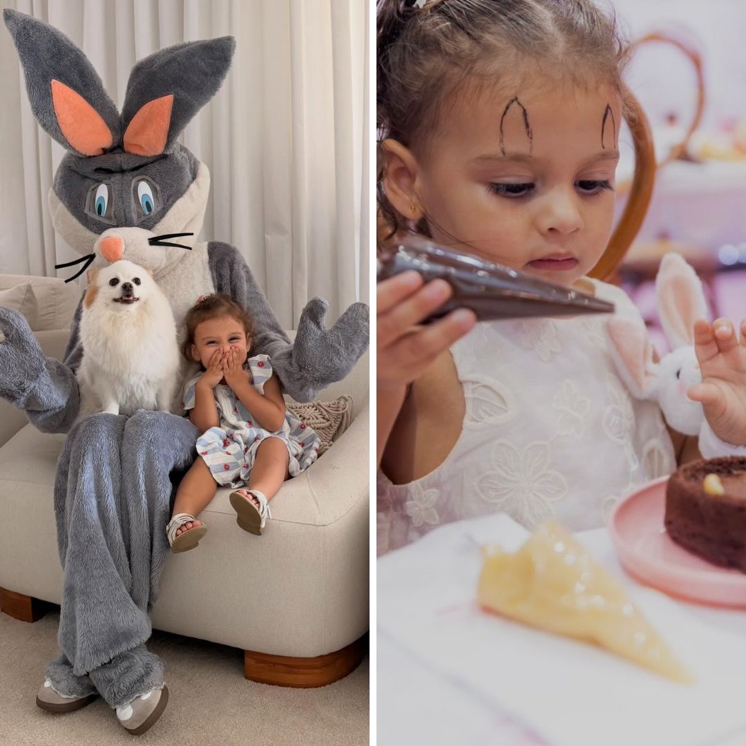 Filha de Neymar encanta em momento fofo de Páscoa; veja fotos