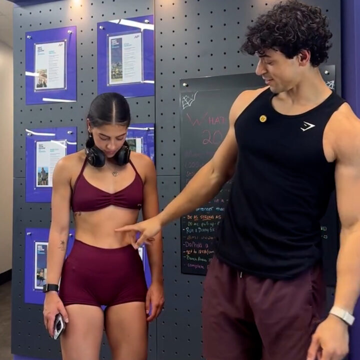 Filho de Carla Perez e Xanddy exibe abdômen definido da noiva e brinca: ‘Daqui a pouco vai me passar’