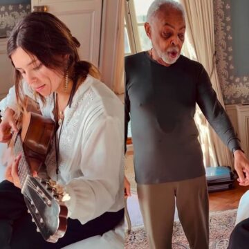 Gilberto Gil protagoniza momento fofo com a neta Flor Gil; vídeo