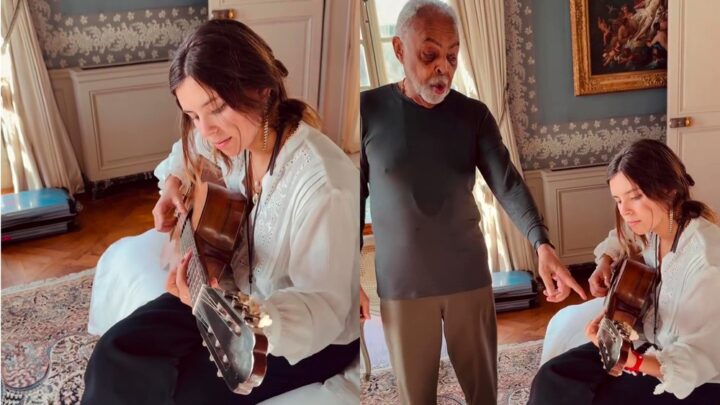 Gilberto Gil protagoniza momento fofo com a neta Flor Gil; vídeo