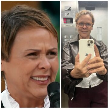 Giulia Gam volta à TV após 9 anos e recebe homenagem emocionante do filho Theo Bial; assista