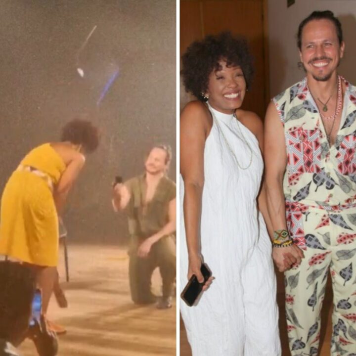 Isabel Fillardis é pedida em casamento após espetáculo no Rio; veja vídeo