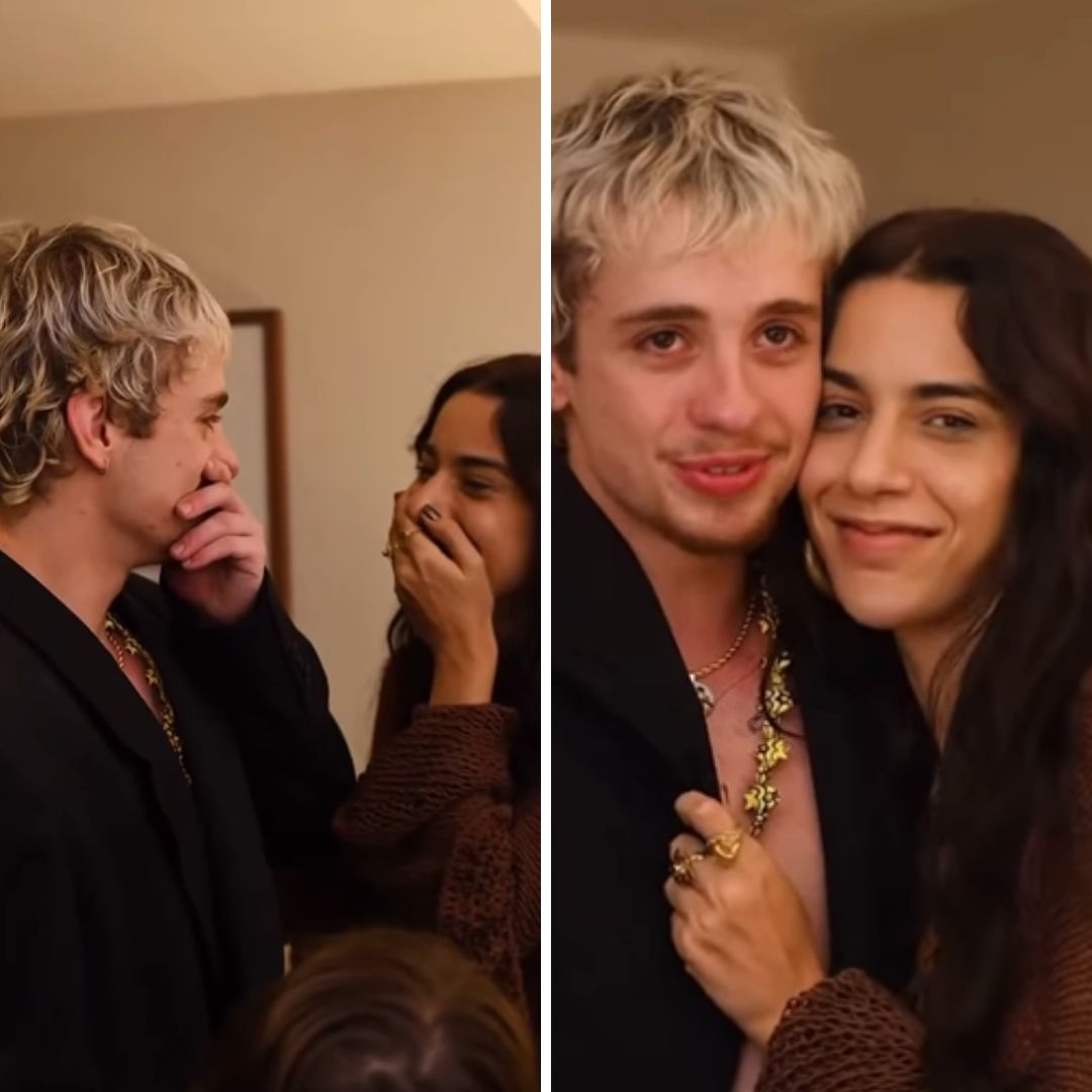 Juliano Floss se emociona ao reencontrar Marina Sena após final do BBB 26; assista