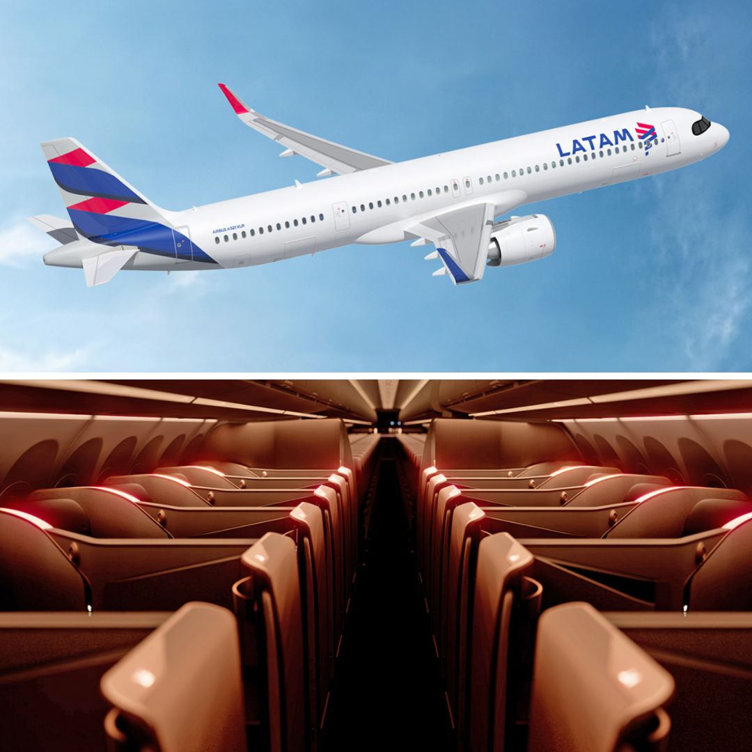 Novos aviões da LATAM terão assentos-cama na executiva e capacidade para mais de 170 passageiros