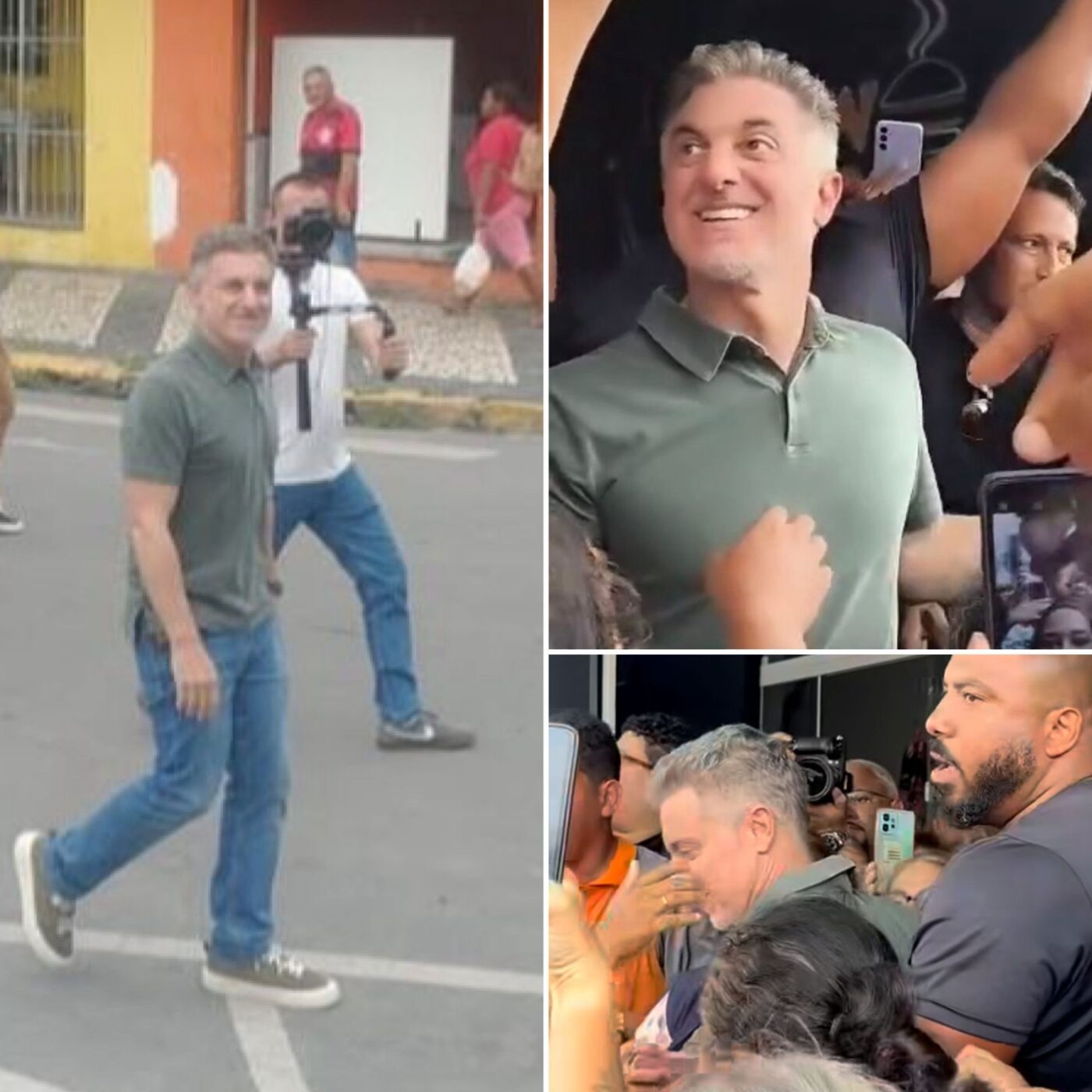 Luciano Huck visita Senhor do Bonfim e grava em hamburgueria local; veja vídeo