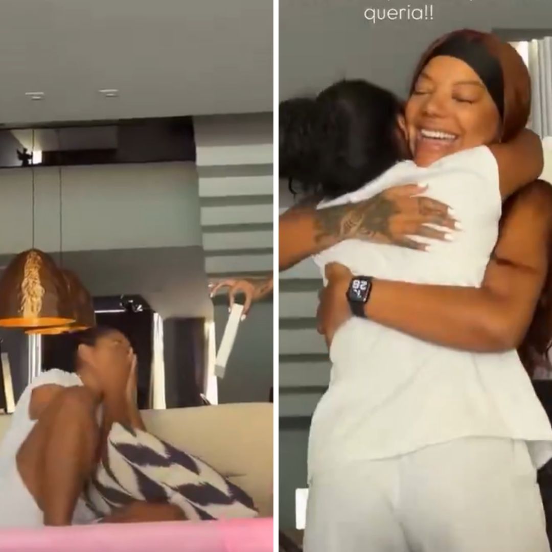 Ludmilla surpreende babá da filha com celular de mais de R$ 11 mil; assista