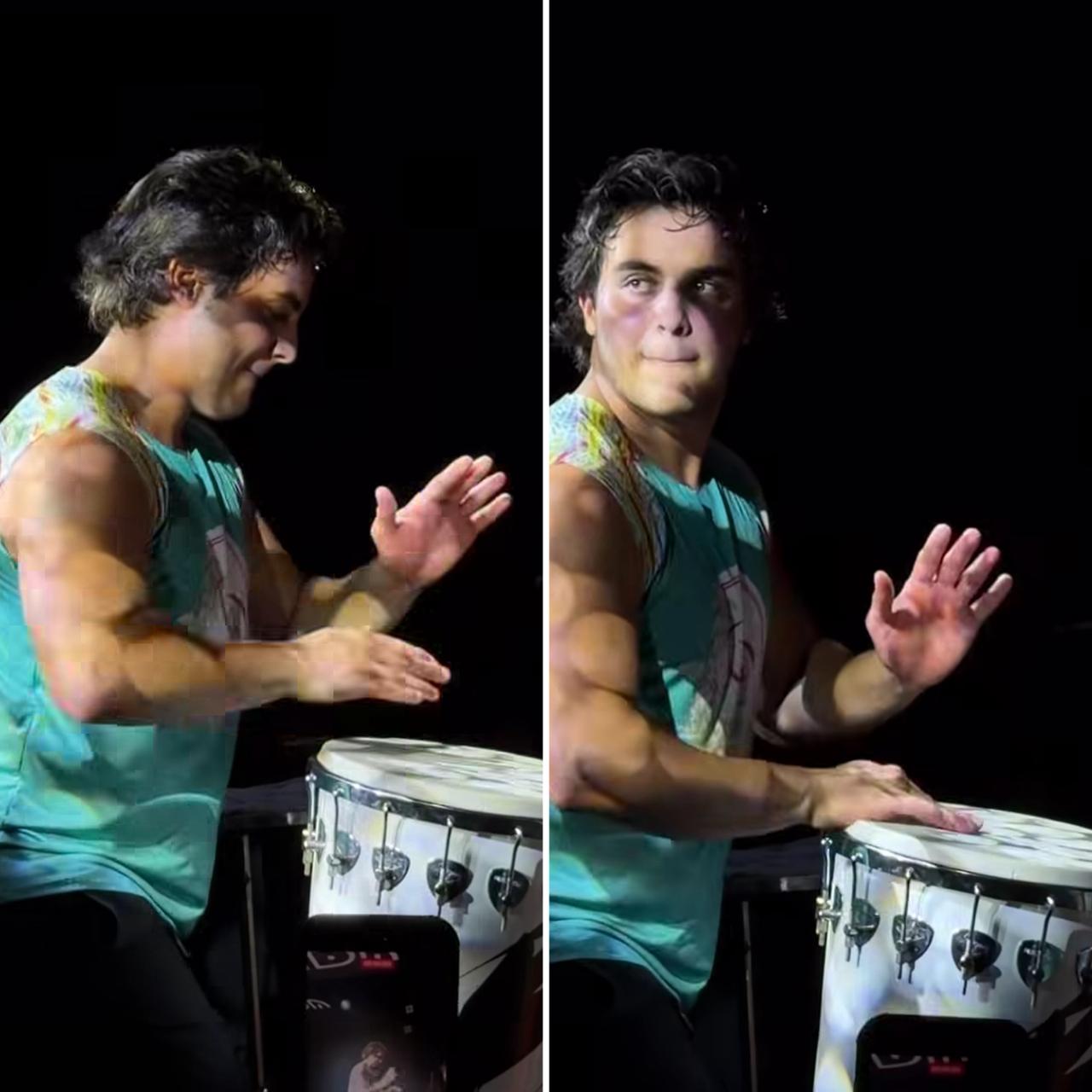 Marcelo Sangalo toca com a Timbalada em festa em Salvador