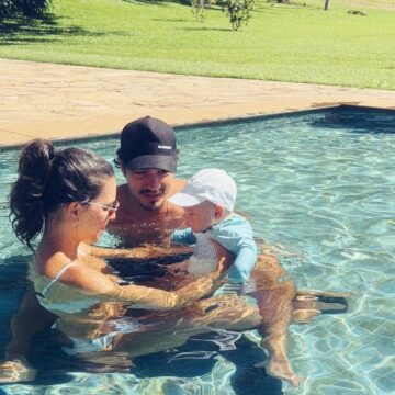 Mariana Rios compartilha momentos em refúgio de luxo com Juca Diniz e o filho