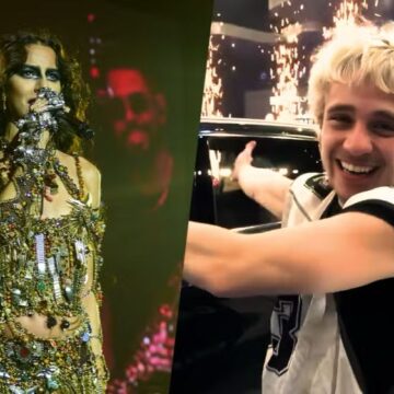 Durante show, Marina Sena descobre que Juliano Floss está na final do BBB 26 e se confunde: ‘Líder?’