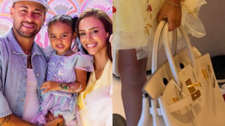 Filha de Neymar e Bruna Biancardi rouba a cena ao usar salto alto da mãe