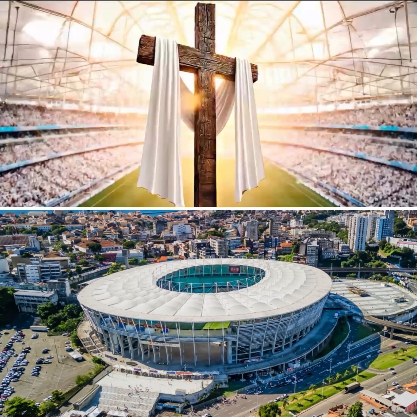 Arena Fonte Nova recebe culto da Igreja Universal na Sexta-feira Santa em Salvador