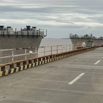 Navio com 800 toneladas de equipamentos chega em maio para obras da ponte Salvador-Itaparica