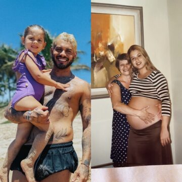 Mãe de Zé Felipe choca ao mostrar semelhança com neta, Maria Flor: ‘Idênticas’