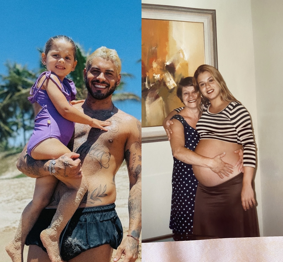 Mãe de Zé Felipe choca ao mostrar semelhança com neta, Maria Flor: ‘Idênticas’